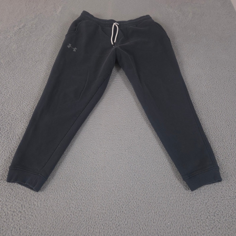Under Armour Sweatpants‎ Mens XL Black ColdGear Jogger Tapered Leg Fleece Warm